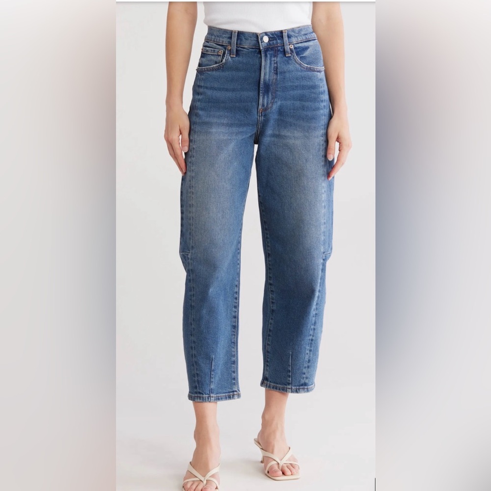 pistola Blue High-Rise Straight Jeans
